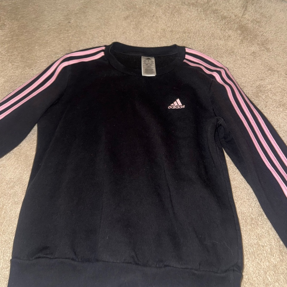 Adidas Black Crewneck Sweatshirt